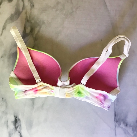 🌻 VS PINK Tie-Dye Push Up Bra 32B - Picture 5 of 9